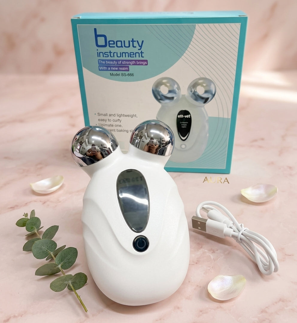 Masajeador facial de microcorriente